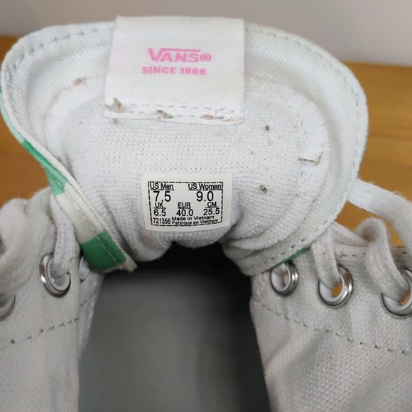 Vans Sk8-Hi Tapered Gingham Block Sneakers‎ Women's Size 9 Men's Size 7.5 - Picture 12 of 12